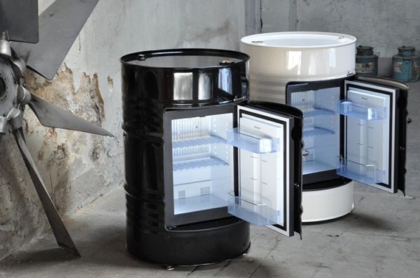 Бочка-холодильник 100 л — Мебель из бочек