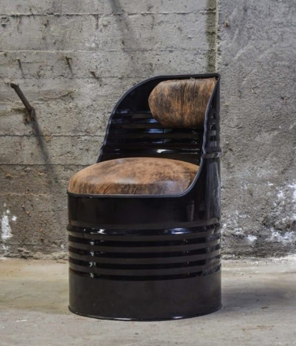 Бочка-кресло “Ванкувер” — Кожаное кресло лофт