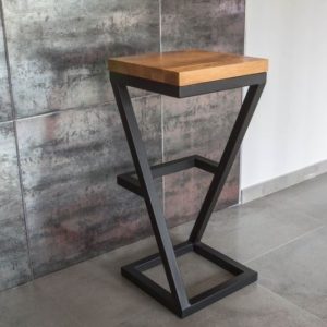 Барный стул “Атом” — Барная мебель для кафе из металла
