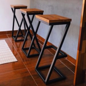 Барный стул “Трон” — Барная мебель для кафе из металла
