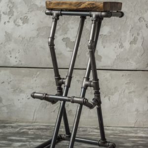 Барный стул “Индастриал” — Барная мебель для кафе из металла