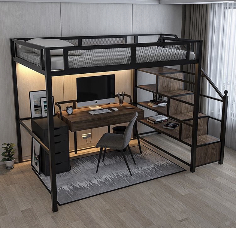 Кровать Лофт Elysium™ 🪑 Интернет-магазин мебели ViHome, арт: 