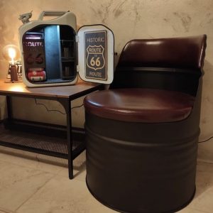 Бочка-кресло “Нью-Арк” — Кожаное кресло лофт