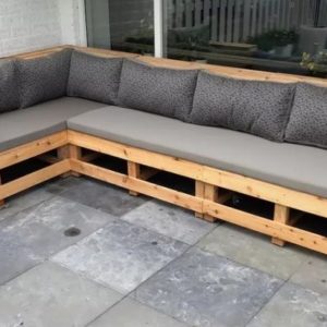 Уличный диван “Бунин” — Садовая мебель лофт