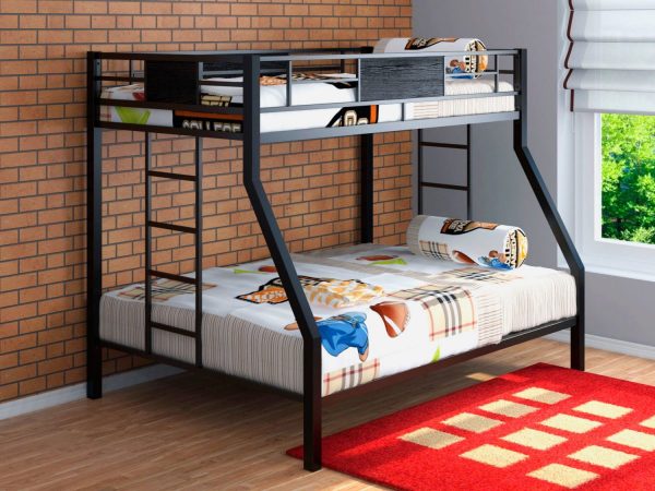 Детская двухъярусная кровать из металла — Двухъярусные кровати лофт