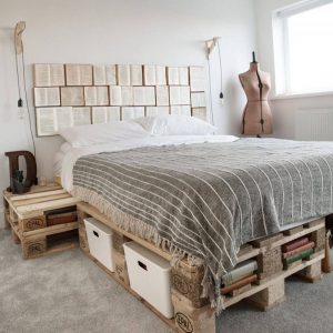 Кровать индастриал из поддонов — Кровати