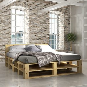 Кровать из поддонов “Лофт” — Кровати