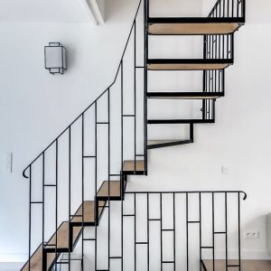 Лестница на металлическом каркасе «Сахара» — Лестницы металлические лофт