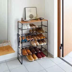 Обувница-этажерка из металла — Банкетка обувница лофт