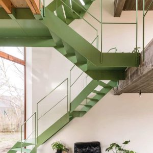 Лестница металлическая минимализм «Грин» — Лестницы в стиле минимализм