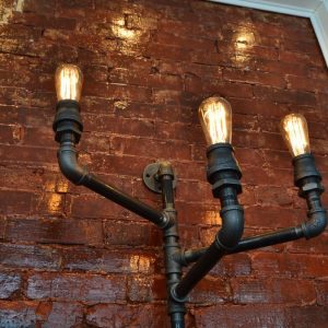 Настенный ретро-светильник “Трио” — Лофт светильники из труб