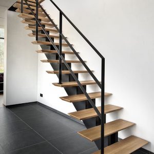 Лестница на металлокаркасе “Индастриал” — Лестницы металлические лофт