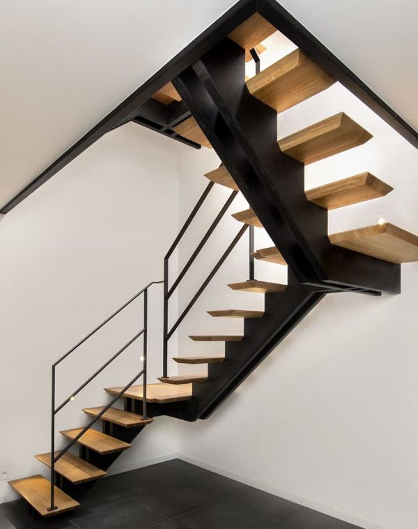 Лестница на металлокаркасе “Индастриал” — Лестницы металлические лофт 5