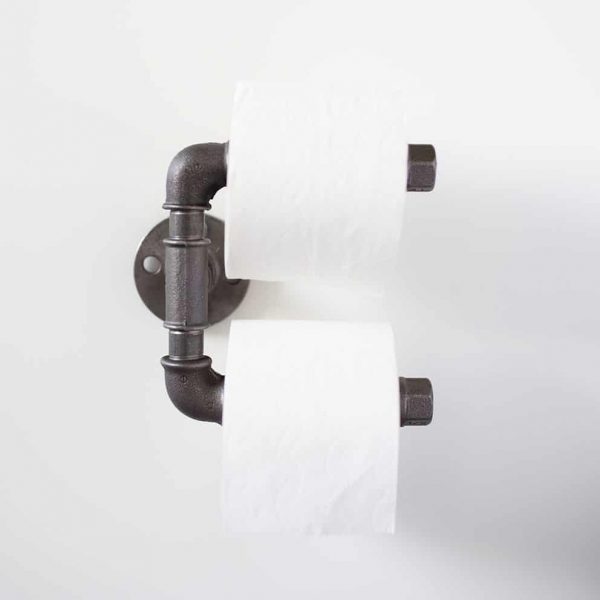 Держатель для туалетной бумаги из труб “ROLL DOUBLE” — Аксессуары для ванной и туалета