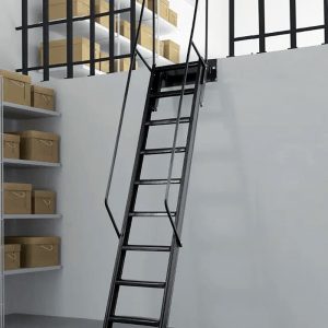 Лестница откатная чердачная на колесиках — Компактные лестницы лофт