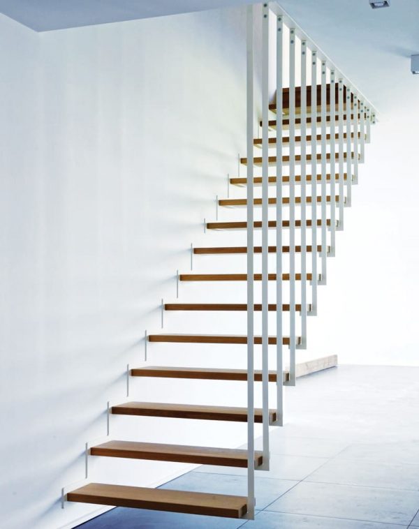 Лестница подвесная на металлокаркасе “Аргентина” — Лестницы металлические лофт 2