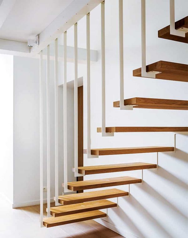 Лестница подвесная на металлокаркасе “Аргентина” — Лестницы металлические лофт