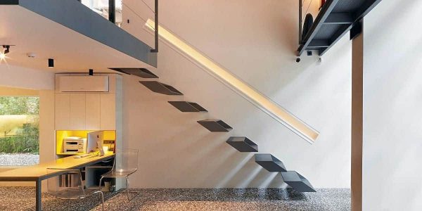 Лестница металлическая консольная “Ромбы” — Консольные лестницы лофт 2