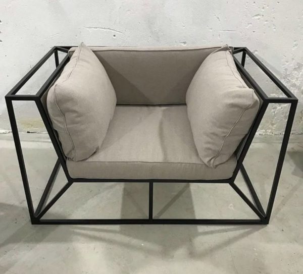 Кресло из металлических профилей “Пикассо” — Кресла в гостиную лофт