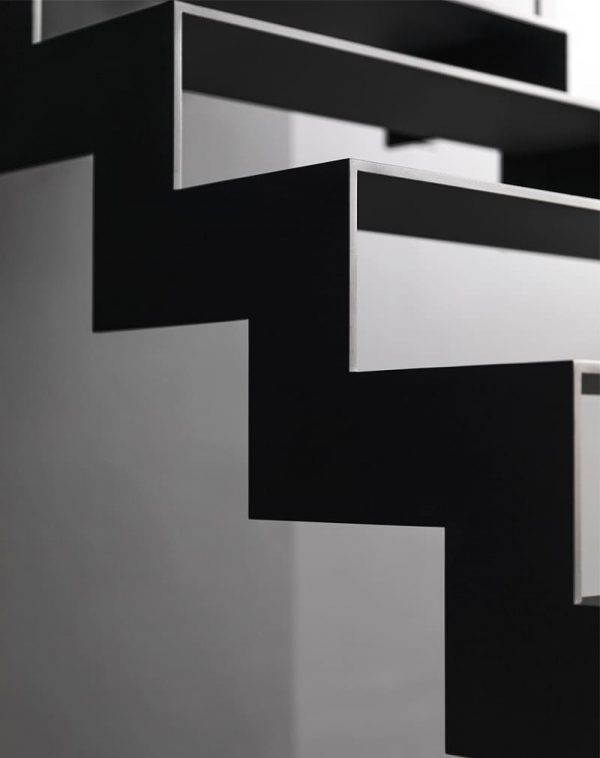 Лестница минимализм металлическая «Детройт» — Лестницы в стиле минимализм 2