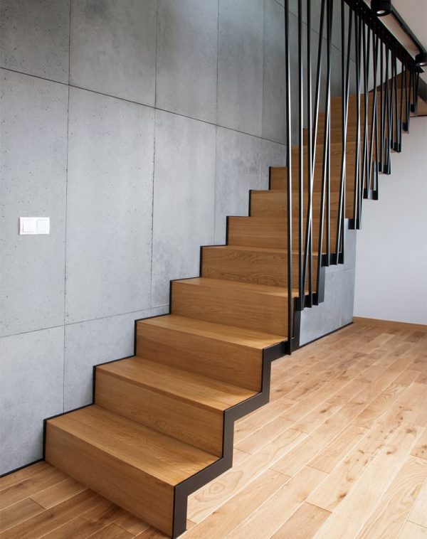 Лестница подвесная на металлокаркасе “Трек” — Лестницы металлические лофт 3