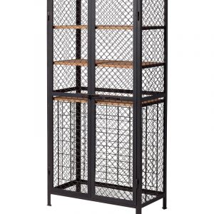 Винный шкаф лофт «Сетка Вин» — Барная мебель для кафе из металла