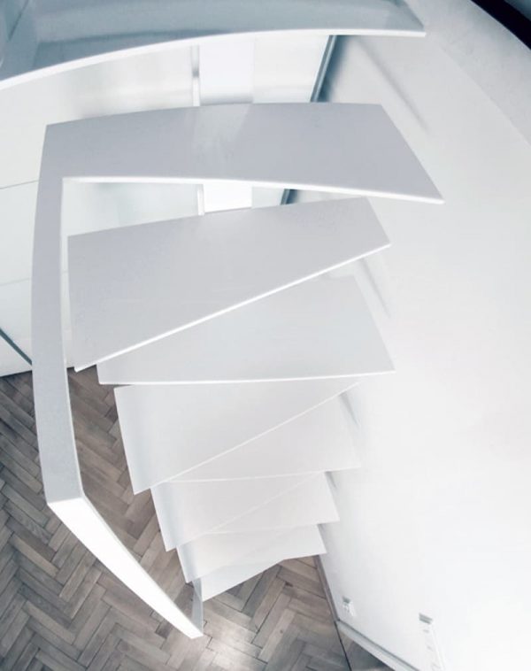 Лестница металлическая компактная “Самолет” — Компактные лестницы лофт 3