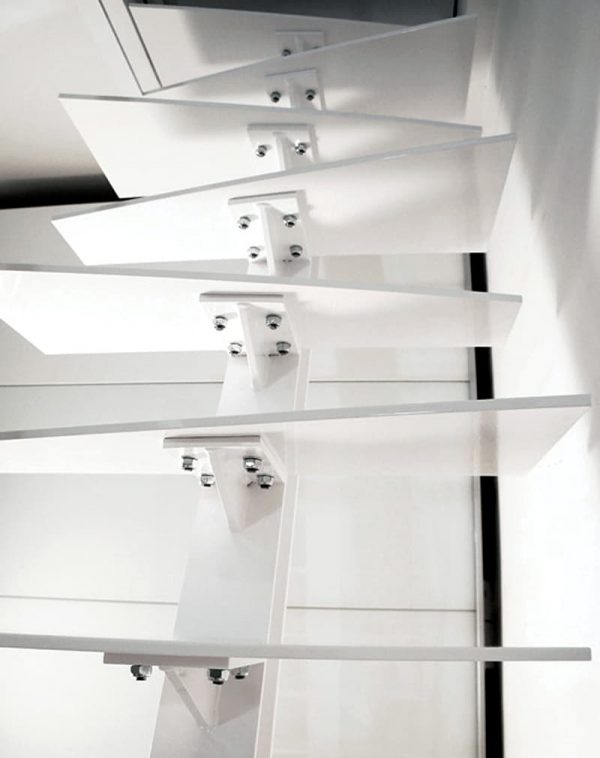 Лестница металлическая компактная “Самолет” — Компактные лестницы лофт 4