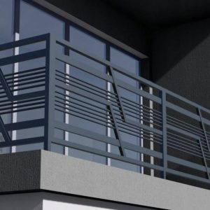 Ограждение для балкона из металла “Йорк” — ЛОФТ