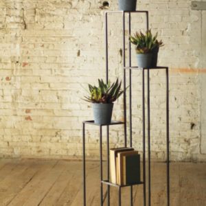 Подставка для цветов напольная металлическая лофт высокая — Аксессуары для растений