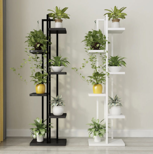 Железная многоуровневая комнатная подставка для цветов — Аксессуары для растений